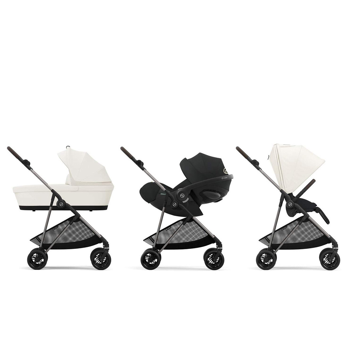 Cybex kolica Melio, Canvas Whiite