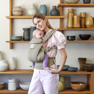 Ergobaby kengur nosiljka OmniBreeze Soft Olive Diamond