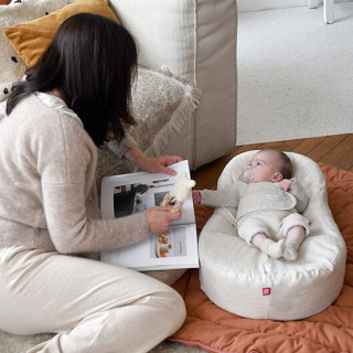 Cocoonababy ergonomski dušek za bebe, lin natural