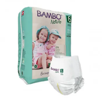 Bambo Nature Eco-friendly pelene gaćice 6 (18kg+), 18kom